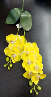 Fir Orhidee Artificială Real Touch Galben Intens